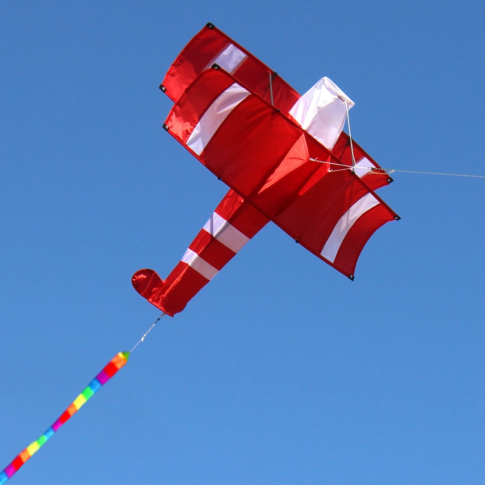 3D Single Line Red Plane Kite