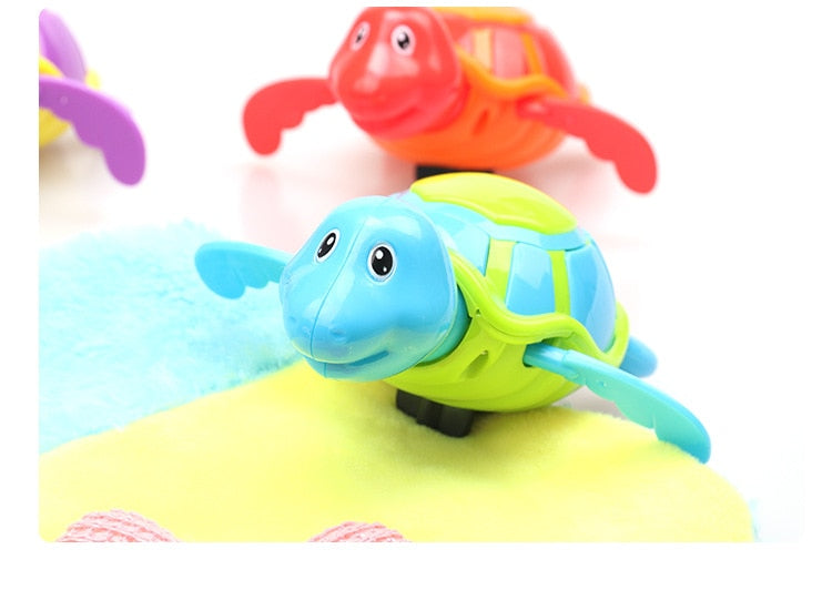 Cute Baby Tortoise Wind-Up Water Toy