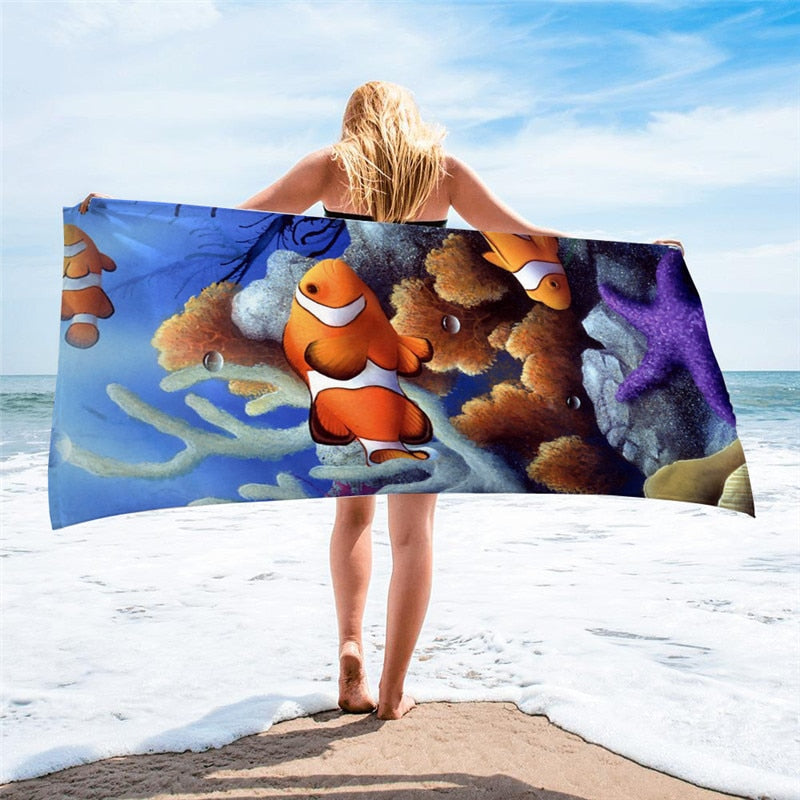Sea-Themed Beach Towels