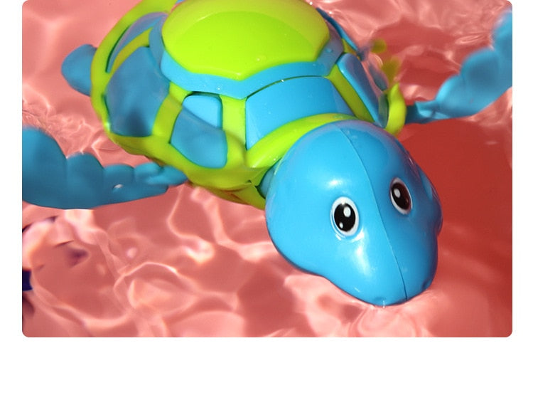 Cute Baby Tortoise Wind-Up Water Toy